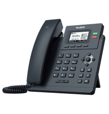 SIP-телефон YEALINK SIP-T31, 2 аккаунта, 2.3" LCD-экран 132х64, БП в комплекте, черный