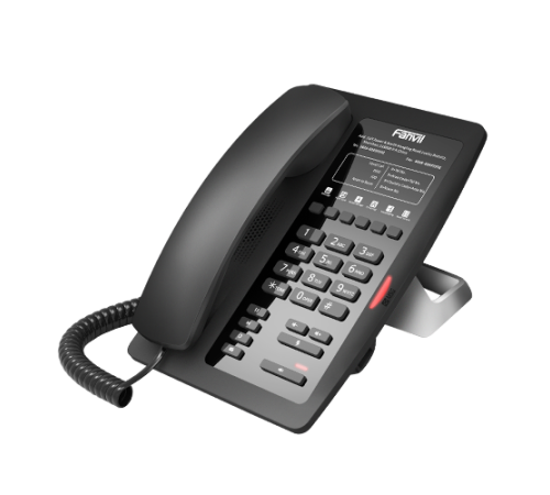 SIP-телефон Fanvil H3, 2 SIP-аккаунта, POE, БП в комплекте, 1x100 Mbps, чёрный