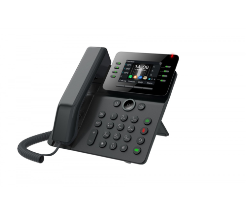 SIP-телефон Fanvil V63, 6 SIP-аккаунтов, 2.8", 320x240 цветной экран, POE, БП в комплекте, 2x1 Gbps, черный