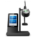 Гарнитура беспроводная YEALINK WH66 Mono UC, HD звук, 160м DECT, шумоподавление, дисплей 4'', USB-хаб, Bluetooth, черный