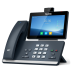 SIP-телефон YEALINK  SIP-T58W Pro с камерой,  16 аккаунтов, цветной сенсорный экран 7" 1024х600, Android, WiFi, bluetooth трубка, GigE, CAM50, без БП, черный