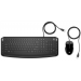 Комплект (клавиатура/мышь) проводной HP Pavilion 200 RUSS, USB, черный