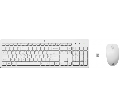 Комплект (клавиатура/мышь) беспроводной HP 230, USB, белый