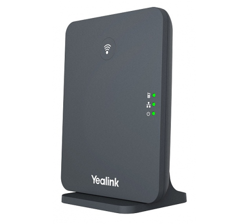 IP-базовая станция YEALINK W70B, до 10 SIP-аккаунтов, до 10 трубок на базу, до 20 одновременных вызовов, черный