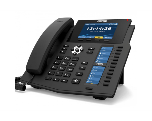 SIP-телефон Fanvil X6U, 20 SIP-аккаунтов, 4.3" 480x272 цветной экран, POE, БП в комплекте, 2x1 Gbps, BT 4.2, черный SIP-телефон Fanvil X6U, 20 SIP-аккаунтов, 4.3" 480x272 цветной экран, POE, БП в комплекте, 2x1 Gbps, BT 4.2, черный