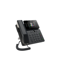 SIP-телефон Fanvil V64, 12 SIP-аккаунтов, 3.5" 480x320 цветной экран, POE, БП в комплекте, 2x1 Gbps, Wi-Fi, BT 4.2, черный