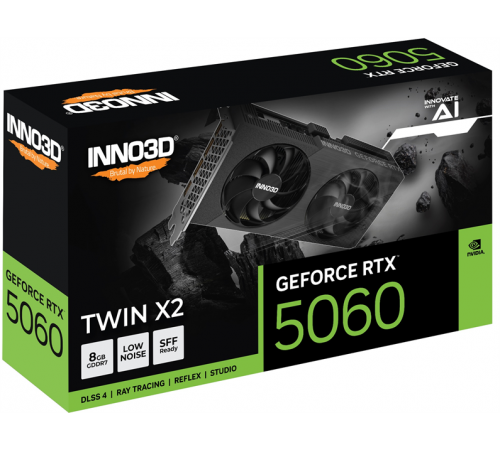 Видеокарта INNO3D RTX 5060 Twin X2 8GB, GDDR7/128-bit