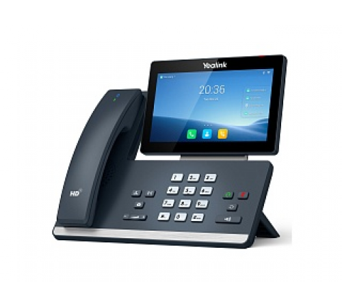 SIP-телефон YEALINK SIP-T58W Pro,  16 аккаунтов, цветной сенсорный экран 7" 1024х600, Android, WiFi, Bluetooth трубка, GigE, без БП, черный