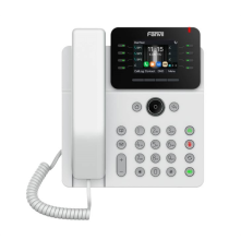 SIP-телефон Fanvil V62G, 12 SIP-аккаунтов, 2.8" 320x240 цветной экран, POE, БП в комплекте, 2x1 Gbps, белый