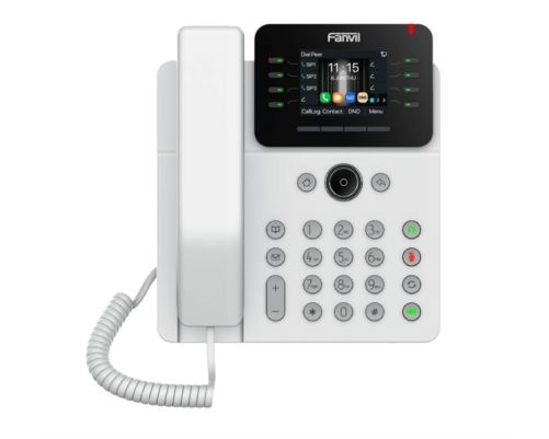 SIP-телефон Fanvil V62G, 12 SIP-аккаунтов, 2.8" 320x240 цветной экран, POE, БП в комплекте, 2x1 Gbps, белый SIP-телефон Fanvil V62G, 12 SIP-аккаунтов, 2.8" 320x240 цветной экран, POE, БП в комплекте, 2x1 Gbps, белый