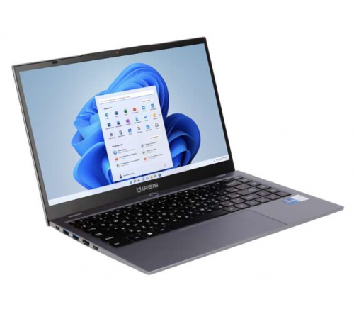 Ноутбук IRBIS 14NBP3003, Intel Core i5-1240P/16GB DDR4/512GB SSD/14"/FHD/1920x1080/IPS/Wi-Fi 6/BT 5/NoOS/серый