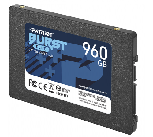 Твердотельный накопитель Patriot BURST ELITE, 960GB, 2.5"