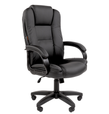Офисное кресло Chairman 600 LT, экопремиум, черный (аналог 668 LT)