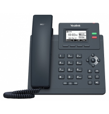SIP-телефон YEALINK SIP-T31G, 2 аккаунта, PoE, GigE, БП в комплекте, черный