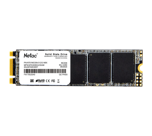 Твердотельный накопитель Netac N535N, 512GB, M.2(22x80mm)