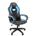 Кресло компьютерное Chairman game 16, экопремиум, черный/голубой