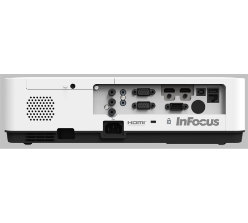 Проектор INFOCUS IN1034, 3LCD, 5000lm, XGA,1.48~1.78:1,50000:1,16W,2хHDMI 1.4b, VGAin, CompositeIN, 3,5audioIN, RCAx2IN, USB-A, VGAout, 3,5audioOUT, RS232, MiniUSB B serv, RJ45, PJLink, белый