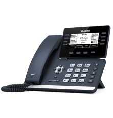IP телефон YEALINK SIP-T53, 12 SIP-аккаунтов,  3.7" LCD-экран 360х160, USB, GigE, без БП, черный
