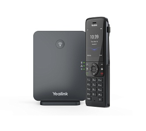 SIP-телефон YEALINK W78P (база W70B+трубка W78H) до 10 SIP-аккаунтов, до 10 трубок на базу, до 20 одновременных вызовов, черный