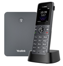 SIP-телефон YEALINK W73P (база W70B+трубка W73H) до 10 SIP-аккаунтов, до 10 трубок на базу, до 20 одновременных вызовов, черный