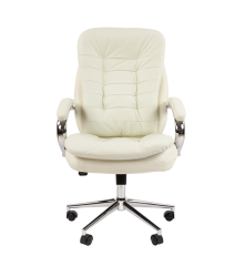 Офисное кресло Chairman 795, кожа, белый