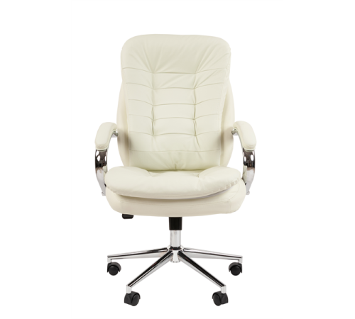 Офисное кресло Chairman 795, кожа, белый