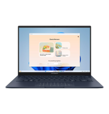 Ноутбук ASUS Zenbook 14 UX3405CA-ST786X, Intel Core Ultra 9 285H/LPDDR5X 32GB/1TB M.2 NVMe PCIe 4.0 SSD/Intel Arc Graphics/14"/3K/2880x1800/OLED/16:10/WiFi 7+BT 5.4/Win 11 Pro/синий