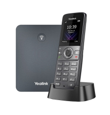 SIP-телефон YEALINK W74P (база W70B+трубка W74H) до 10 SIP-аккаунтов, до 10 трубок на базу, до 20 вызовов, черный