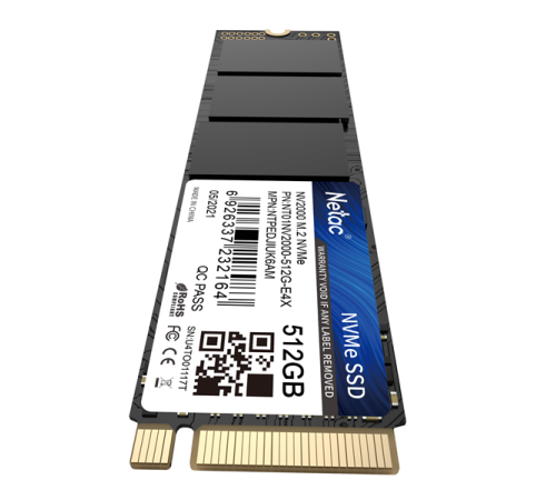 Твердотельный накопитель Netac NV2000, 512GB, M.2(22x80mm)