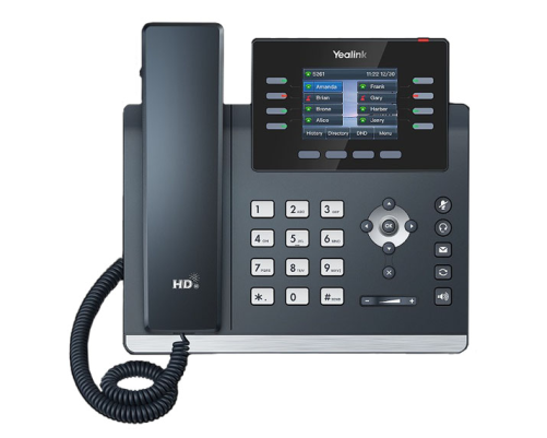 SIP-телефон YEALINK SIP-T44W, 12 аккаунтов, 2 порта USB, Wi-Fi, цветной экран 2.8", BLF, PoE, GigE, без БП, черный SIP-телефон YEALINK SIP-T44W, 12 аккаунтов, 2 порта USB, Wi-Fi, цветной экран 2.8", BLF, PoE, GigE, без БП, черный