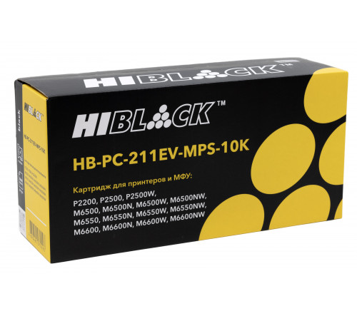Картридж Hi-Black HB-PC-211EV для Pantum P2200/P2207/P2507/P2500W/M6500/6550/6607 (10000 стр.)