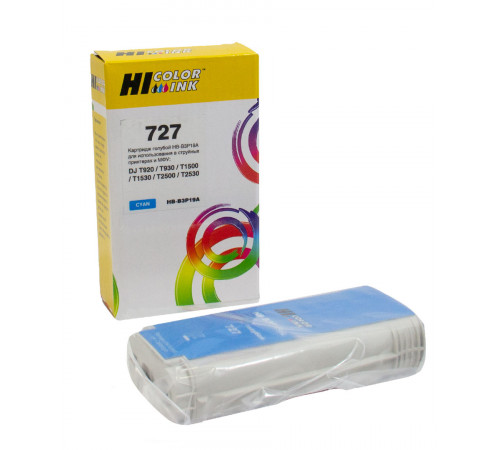 Картридж Hi-Black (B3P19A) для HP DJ T920/T1500, голубой, №727, 130 мл