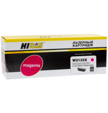 Картридж Hi-Black (HB-W2123X) для HP CLJ Enterprise M554dn/555DN/555x/578f/578DN, пурпурный (10000 стр.) без чипа