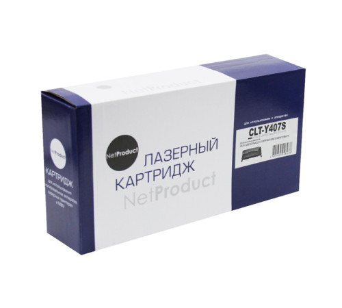 Тонер-картридж NetProduct (N-CLT-Y407S) для Samsung CLP-320/320n/325/CLX-3185, желтый (1000 стр.)
