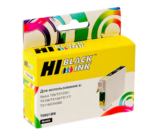 Картридж Hi-Black (HB-T0921) для Epson Stylus C91/CX4300/T26/TX106/109, черный