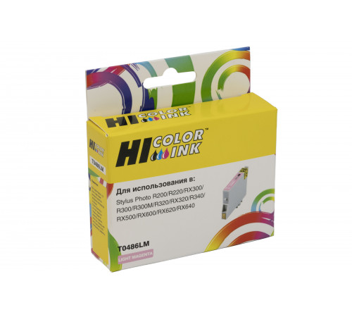 Картридж Hi-Black (HB-T0486) для Epson Stylus Photo R200/R300/RX500/RX600, светло-пурпурный