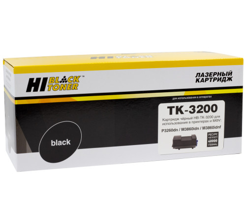 Тонер-картридж Hi-Black (HB-TK-3200) для Kyocera Ecosys P3260dn/M3860idn/M3860idnf, (40000 стр.)