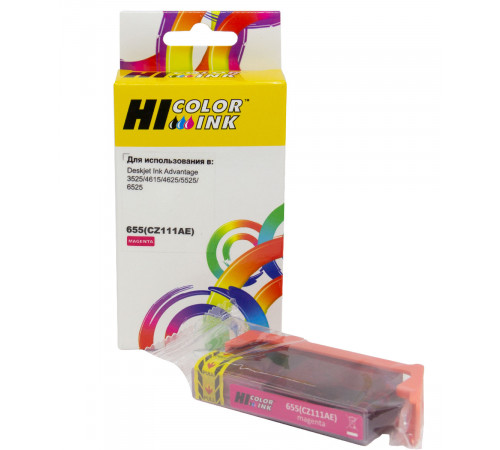 Картридж Hi-Black (HB-CZ111AE) для HP DJ IA 3525/5525/4615/4525, №655, пурпурный