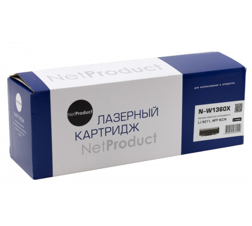 Картридж NetProduct (N-W1360X) для HP LaserJet M211/MFP M236, 2,6K