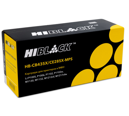 Картридж Hi-Black (HB-CE285X-MPS) для HP LJ Pro P1102/P1120W/M1212nf/M1132MFP/Canon 725, (6000 стр.)