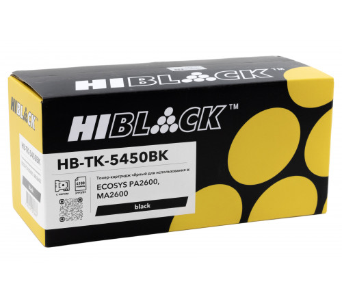 Тонер-картридж Hi-Black (HB-TK-5450Bk) для Kyocera ECOSYS PA2600/MA2600, Bk, 4,1K