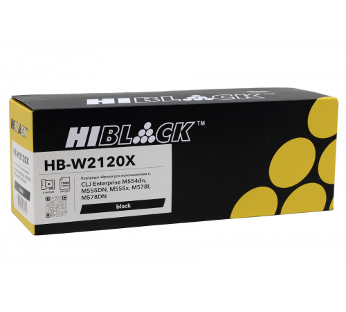 Картридж Hi-Black (HB-W2120X) для HP CLJ Enterprise M554dn/555DN/555x/578f/578DN, Bk, 13K