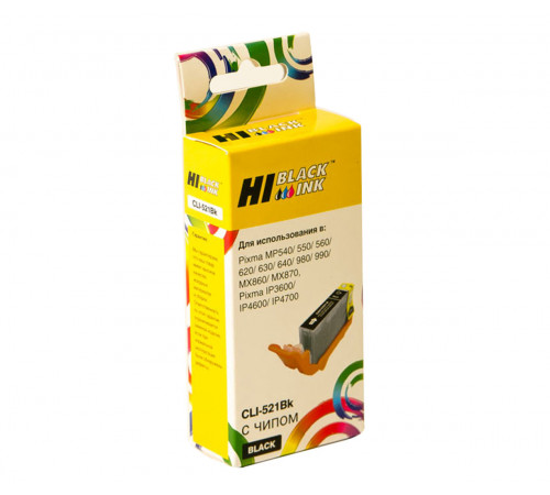 Картридж Hi-Black (HB-CLI-521Bk) для Canon PIXMA iP3600/iP4600/MP540, черный