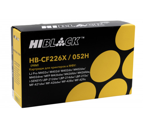 Картридж Hi-Black Premium (HB-CF226X/CRG-052H) для HP LJ Pro M402/M426/LBP-212dw/214dw, 9,2K