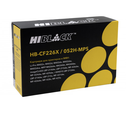 Картридж Hi-Black (HB-CF226X/052H-MPS) для HP LJ Pro M402/M426/LBP-212dw/214dw, 12K