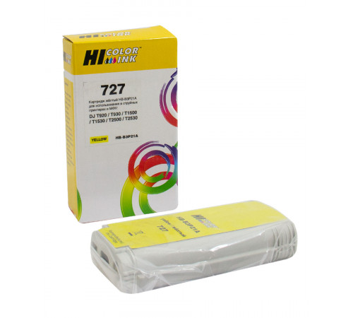 Картридж Hi-Black (B3P21A) для HP DJ T920/T1500, желтый, №727, 130 мл