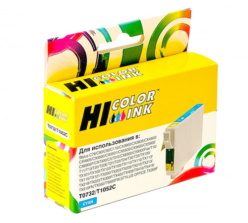 Картридж Hi-Black (HB-T0732) для Epson Stylus C79/C110/T40W/TX200/400/TX600FW, голубой