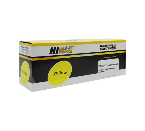 Тонер-картридж Hi-Black (HB-44315321/44315305) для OKI C610, желтый (6000 стр.)