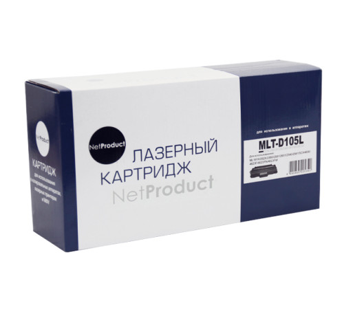 Картридж NetProduct (N-MLT-D105L) для Samsung ML-1910/1915/2525/2580N/SCX4600, (2500 стр.)