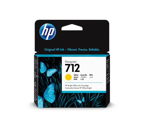 Картридж 712 для HP DJ T230/630, 29мл (O) жёлтый 3ED69A